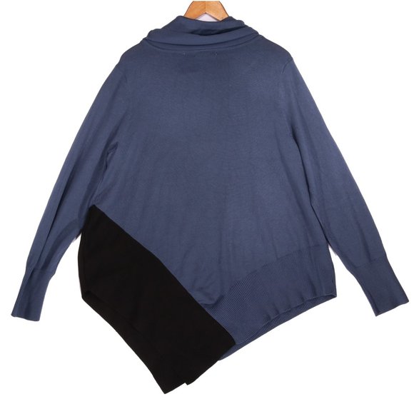 89th + Madison Asymmetrical Cowl Neck Sweater - Picture 2 of 4